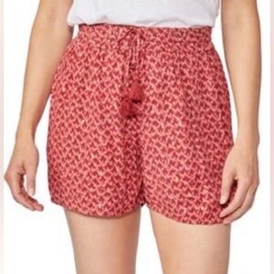 NWT Paige Mardi Shorts in Papaya Metallic w Tassels - Size XS